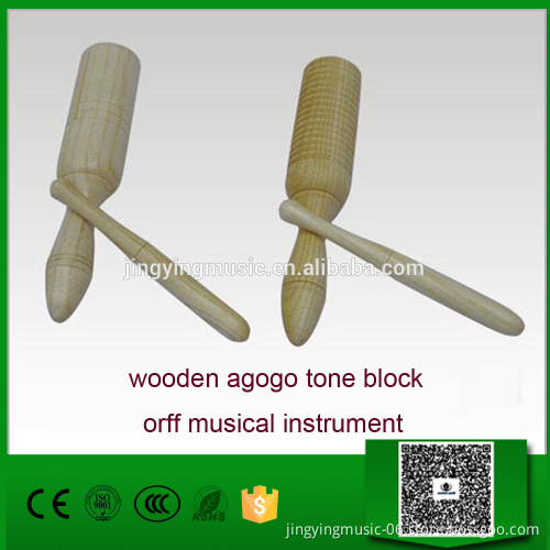 percussion instrument wooden agogo tone block orff musical instrument